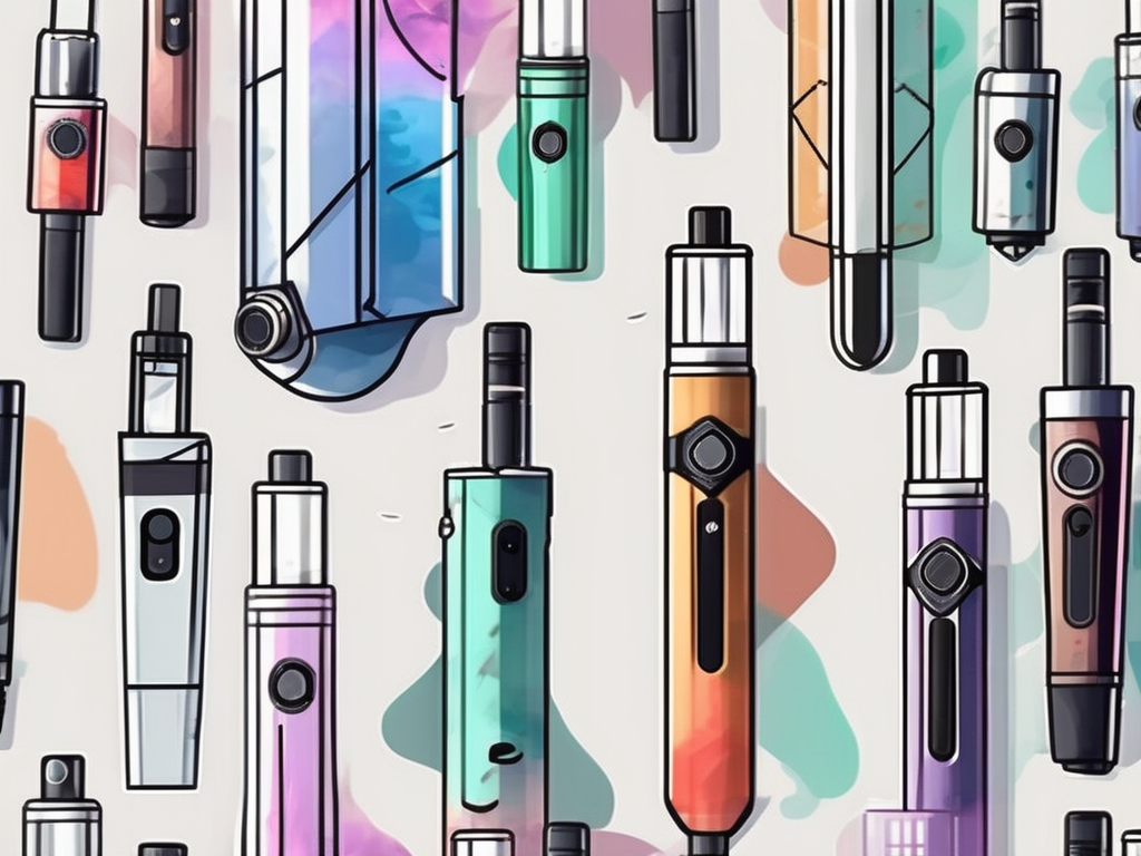 Several different types of disposable vapes