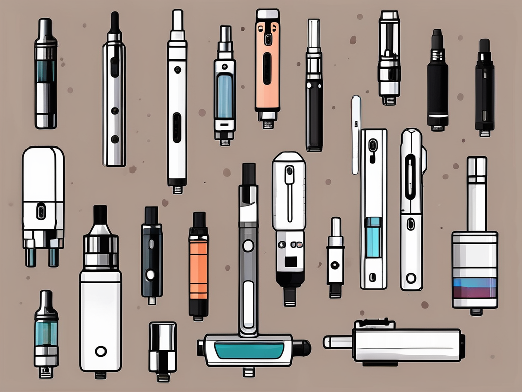 Various types of vape devices such as e-cigarettes