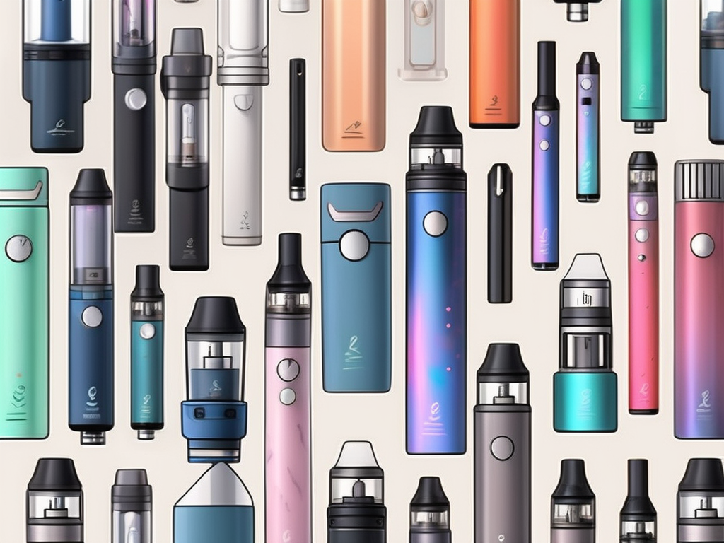 Several different types of disposable vapes