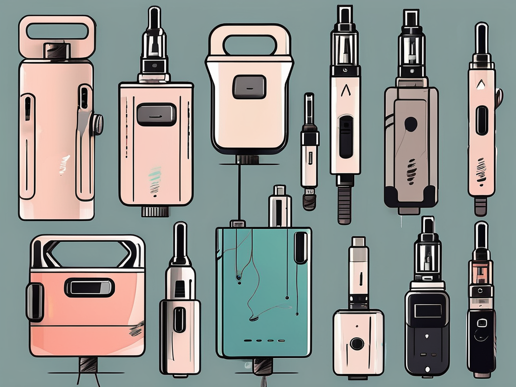 A variety of vape devices in different shapes and sizes